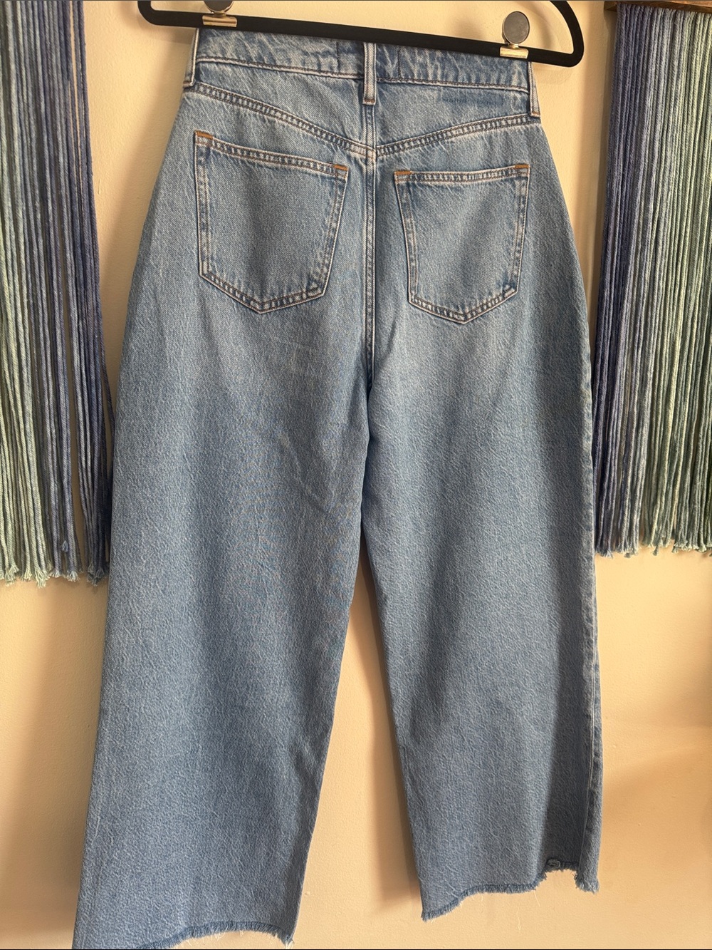 Abercrombie & Fitch HR wide leg crop curve love - Picture 4 of 6
